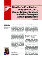 Schlafmedizin, Rätselhafte Krankheiten: Long-/Post-COVID, Chronic-Fatigue-Syndrom und schlafbezogene Atmungsstörungen